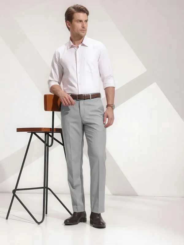 LIGHT_Grey__Formal_FLEXI_WAIST_Trousers_for_Men