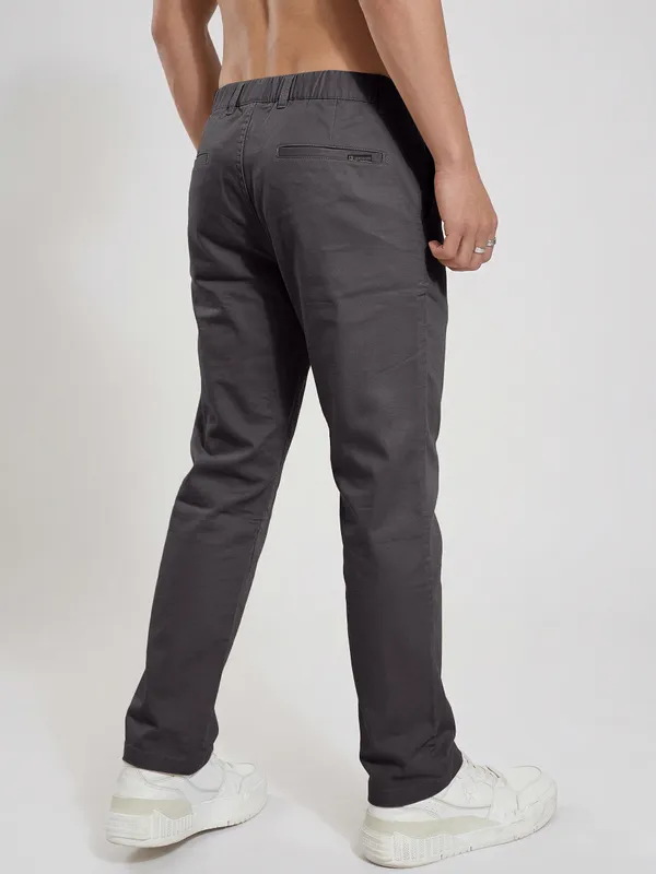 Mens_Charcoal_Grey_Cargo_Pants_With_Button_Pocket_Detail