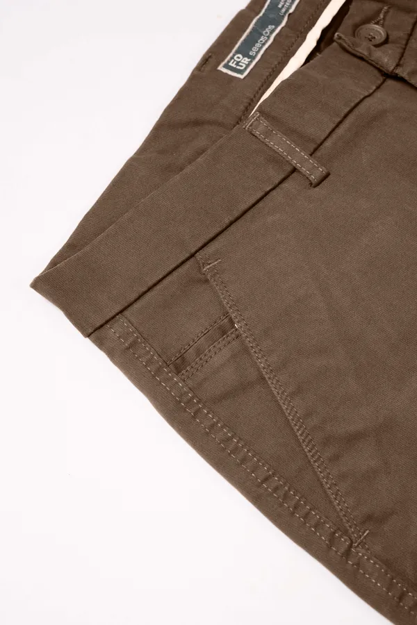 MOSS_Brown_Cotton_Casual_Chino_Trousers_for_Men
