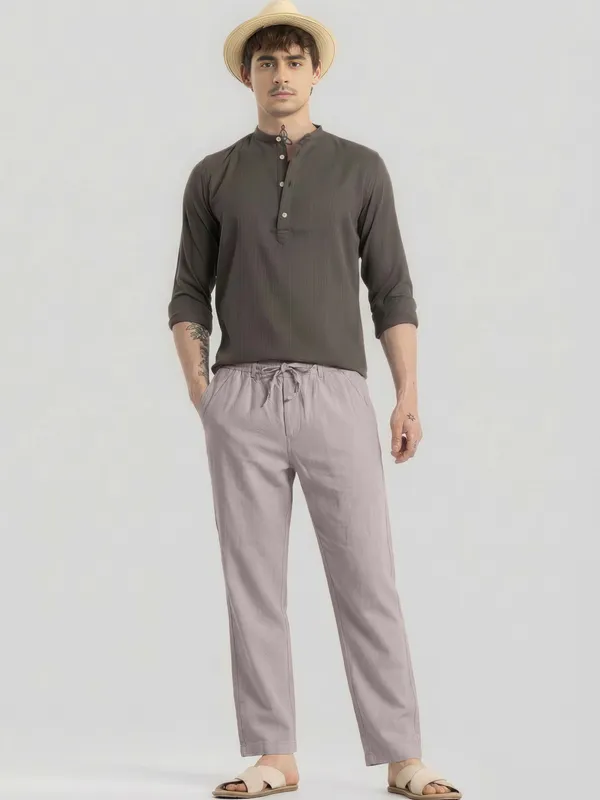 Mens_AIR_LINEN_Casual_Drawstring_Pants_Light_Grey