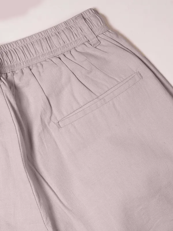 Mens_AIR_LINEN_Casual_Drawstring_Pants_Light_Grey