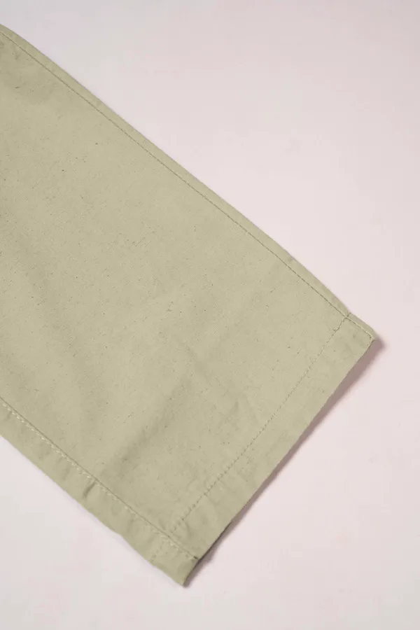 Mens_Olive_Green_Elastic_Waist_Casual_Trousers
