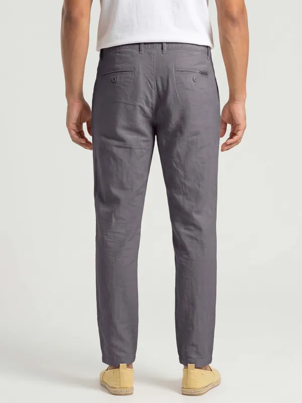 Dark_Grey_cool_linen__Flat_Front_linen_for_Men