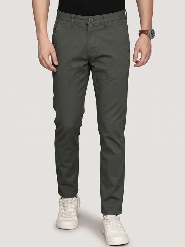 BOTTLE_GREEN__BOX_LYCRA_DOBBY_100%_COTTON_TROUSER