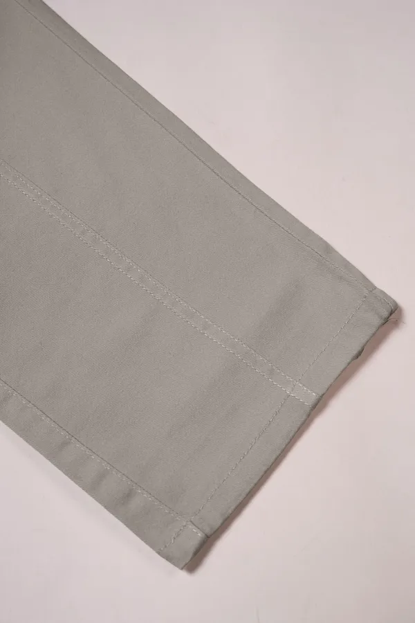 Mens_grey_Olive__casual__Trousers_With_Flat_Front_And_Straight_Fit