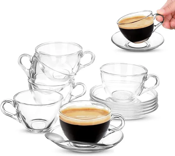 Glass_Tea_Cup_160_Ml_With_Glass_Plate
