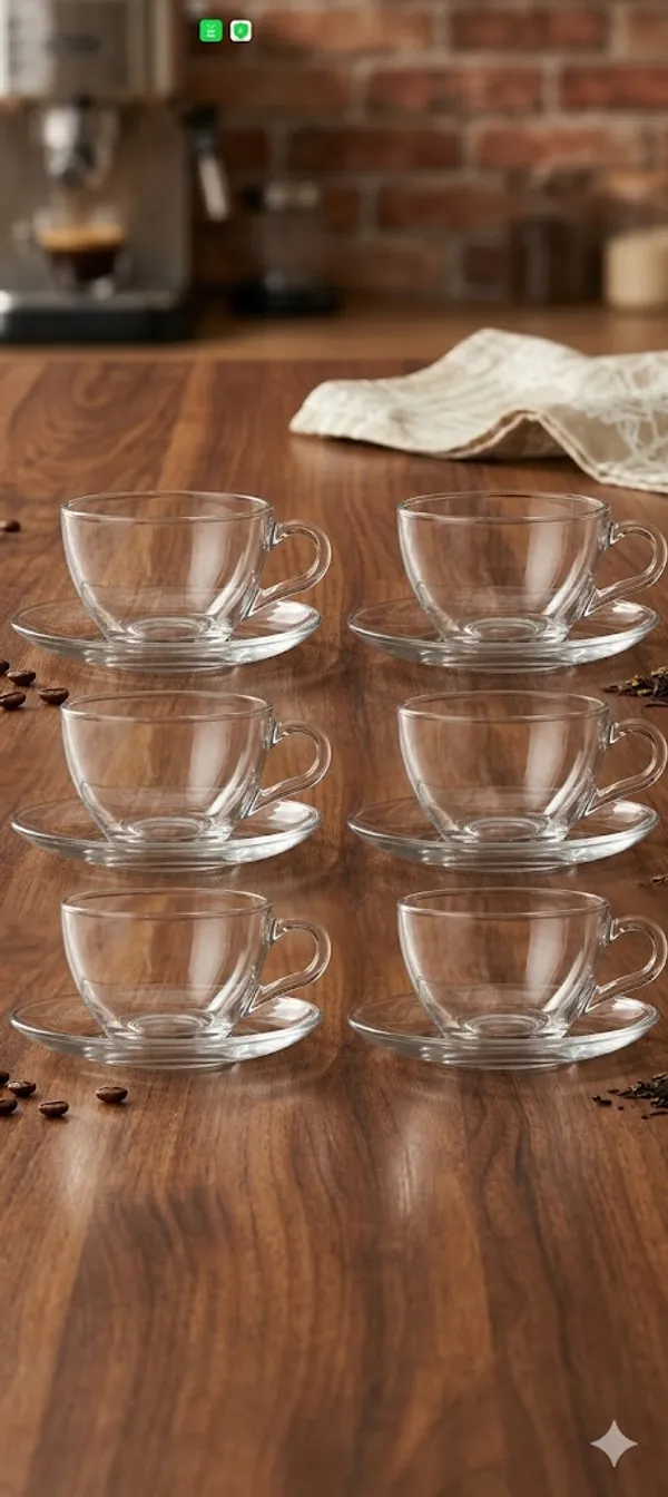 Glass_Tea_Cup_160_Ml_With_Glass_Plate