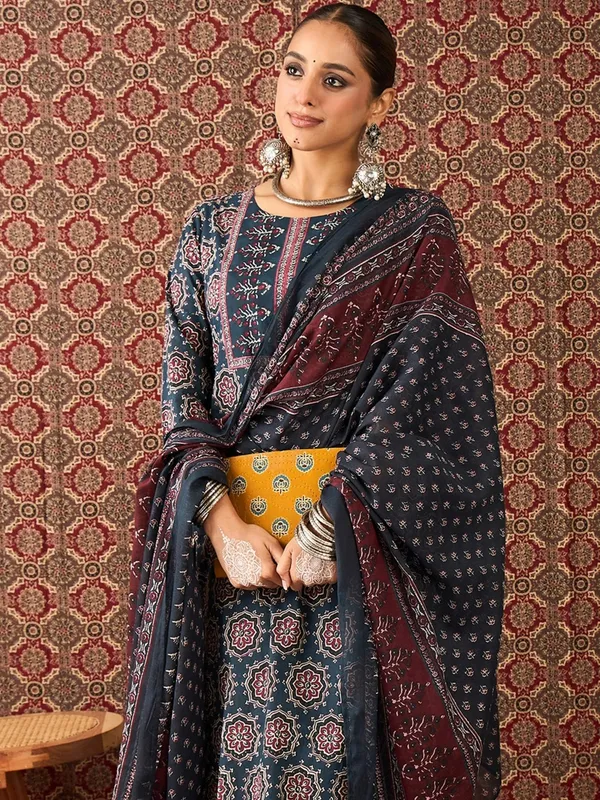 Ajrak_print_three_piece_set