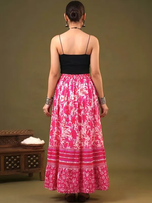 TATVANI_–_Cotton_Jaipuri_Printed_Elastic_Skirt