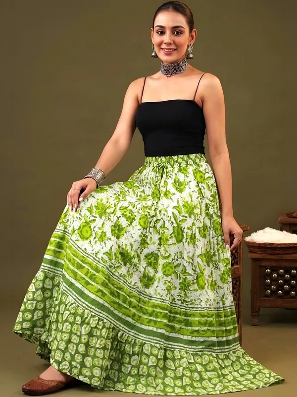 TATVANI_–_Cotton_Jaipuri_Printed_Elastic_Skirt