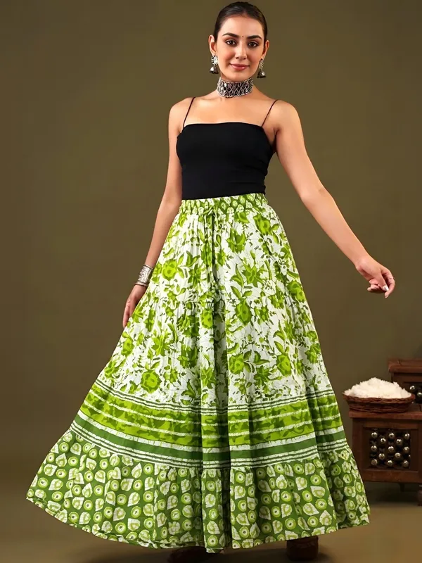 TATVANI_–_Cotton_Jaipuri_Printed_Elastic_Skirt