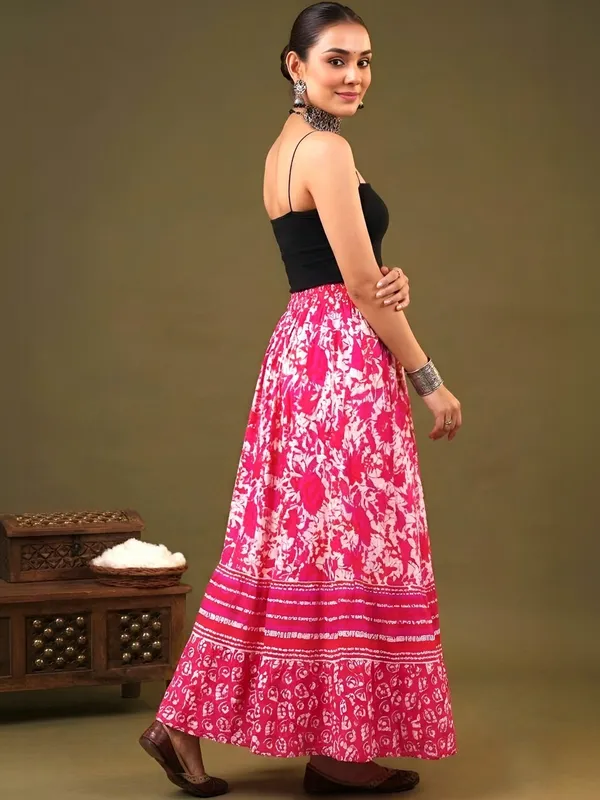 TATVANI_–_Cotton_Jaipuri_Printed_Elastic_Skirt