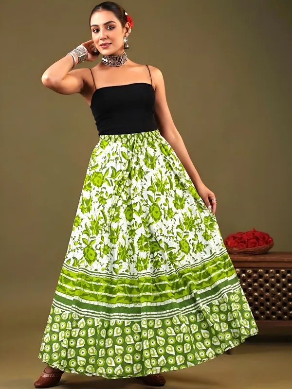 TATVANI_–_Cotton_Jaipuri_Printed_Elastic_Skirt
