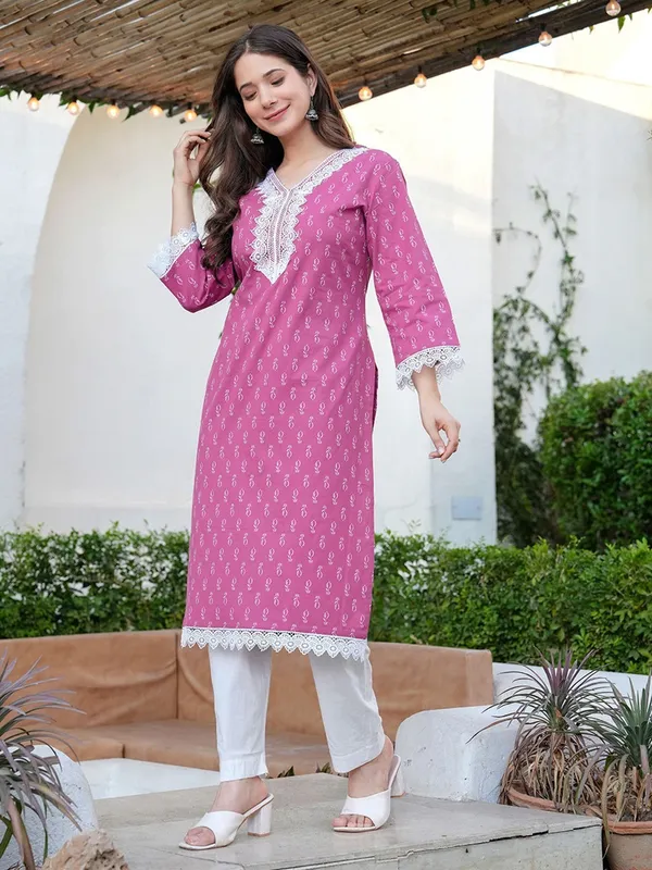 TATVANI_–_Rayon_Lace_Straight_Kurti_❤️
