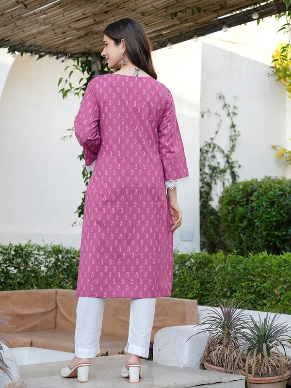 TATVANI_–_Rayon_Lace_Straight_Kurti_❤️