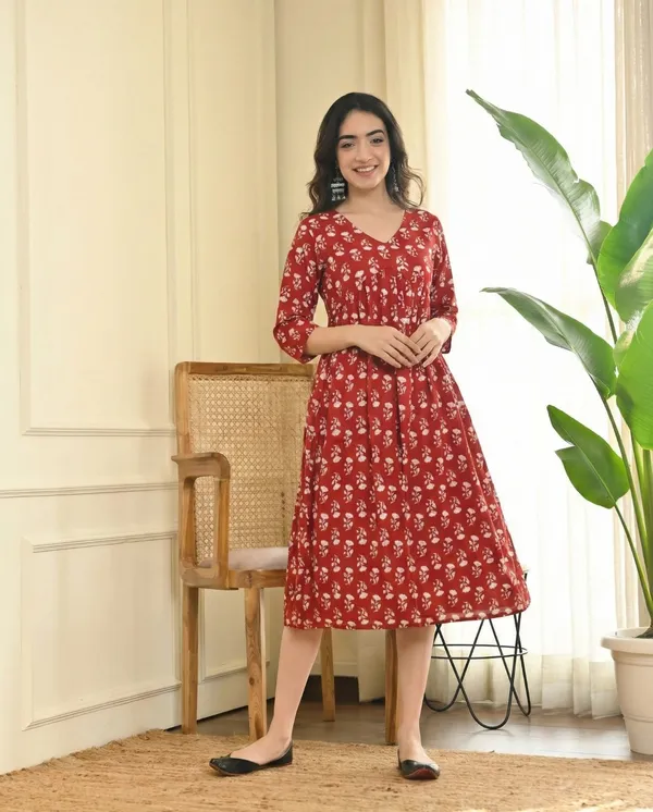 TATVANI_–_Rayon_Nayra_Cut_Anarkali_Kurti_❤️