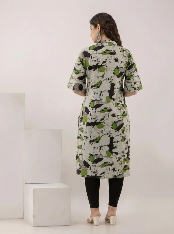 TATVANI_–_Rayon_Printed_Straight_Kurti_❤️