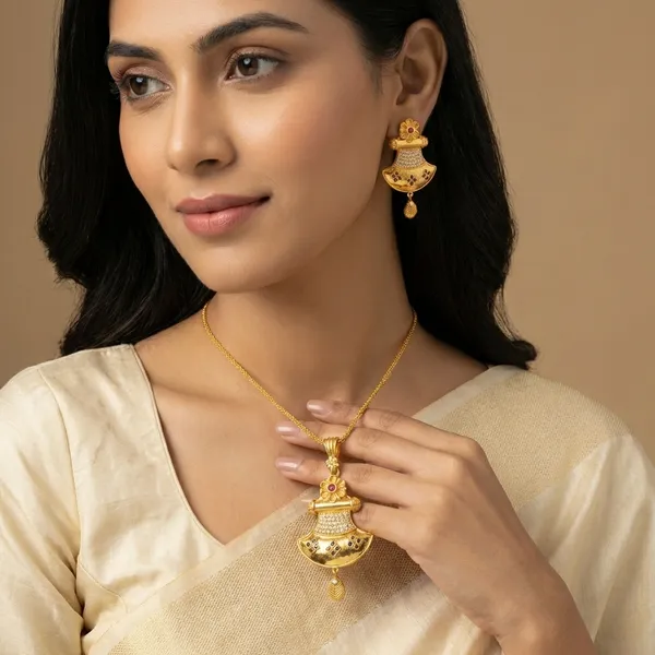 Gold_Alloy,_Stones_Pendant_Set_For_Women