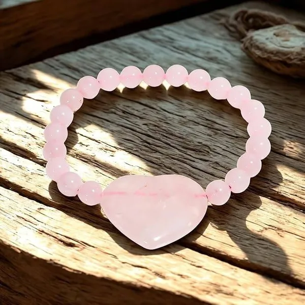 Natural_Rose_Quartz_Heart_8_Mm_Adjustable_Healing_Crystal_Bracelet