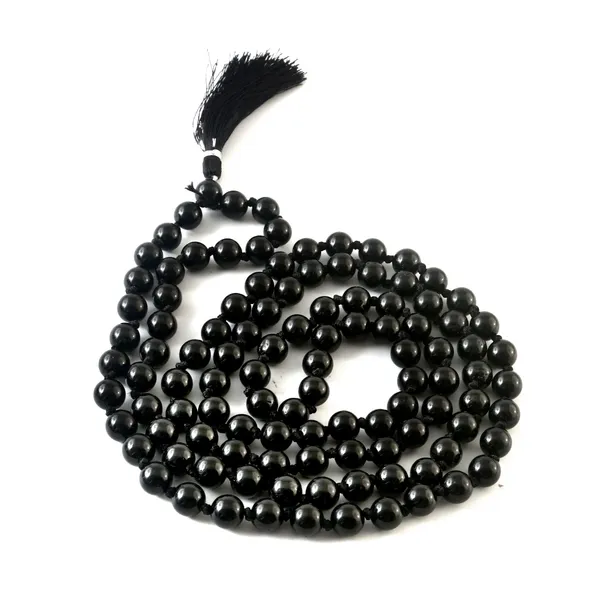 Natural_Black_Tourmaline_109_Beads_Certified_Maala_Necklace