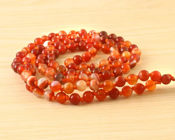 AstroCrystals_II_109pcs_6mm_Natural_Carnelian_Gemstone_Beads_Mala