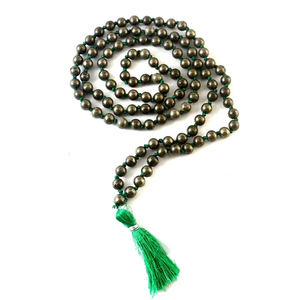 Natural_Pyrite_109_Beads_Certified_Maala_Necklace