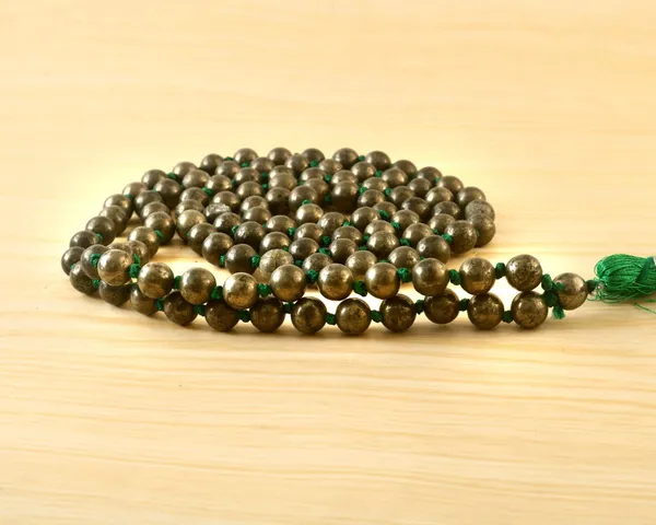 Natural_Pyrite_109_Beads_Certified_Maala_Necklace