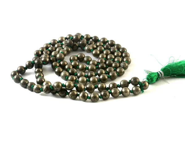 Natural_Pyrite_109_Beads_Certified_Maala_Necklace