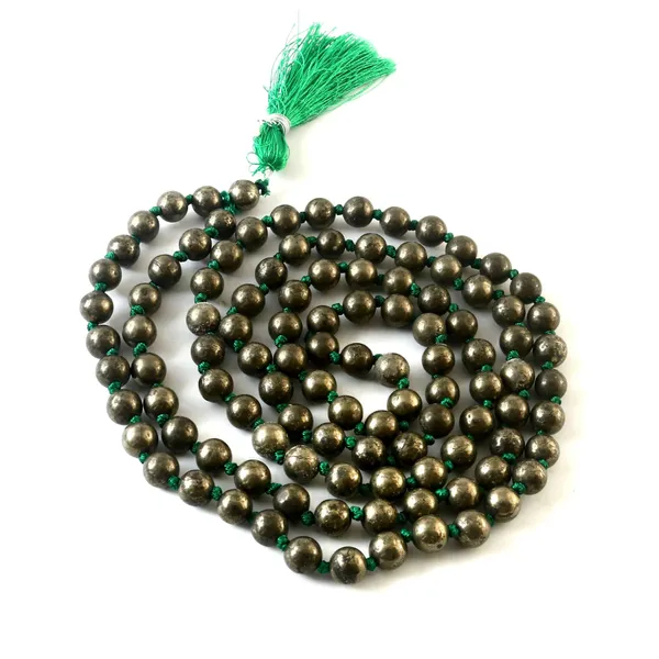 Natural_Pyrite_109_Beads_Certified_Maala_Necklace