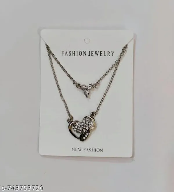Silver_Art_Sparkling_Crystal_Halo_Pendant_Necklace_Matching_Stud_Earring_Set_Silver_Tone