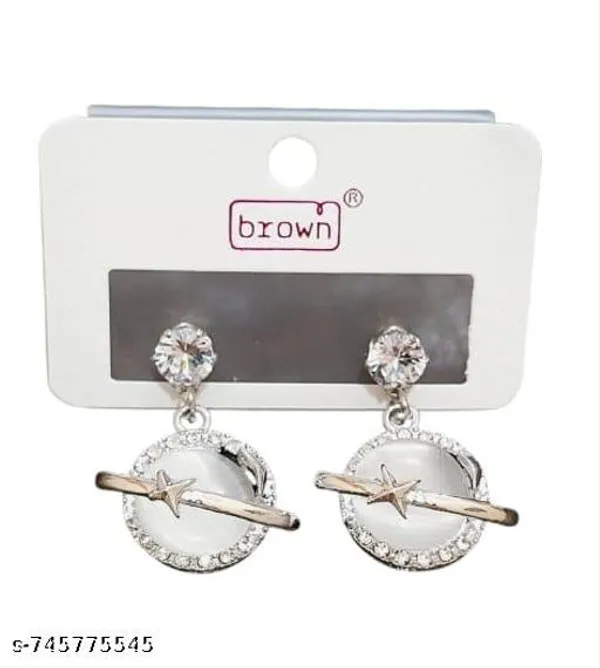 Silver_Celestial_Saturn_Drop_Earrings_With_Cat_Eye_Stone_And_Crystal_Accents_In_Silver_Tone_Finish