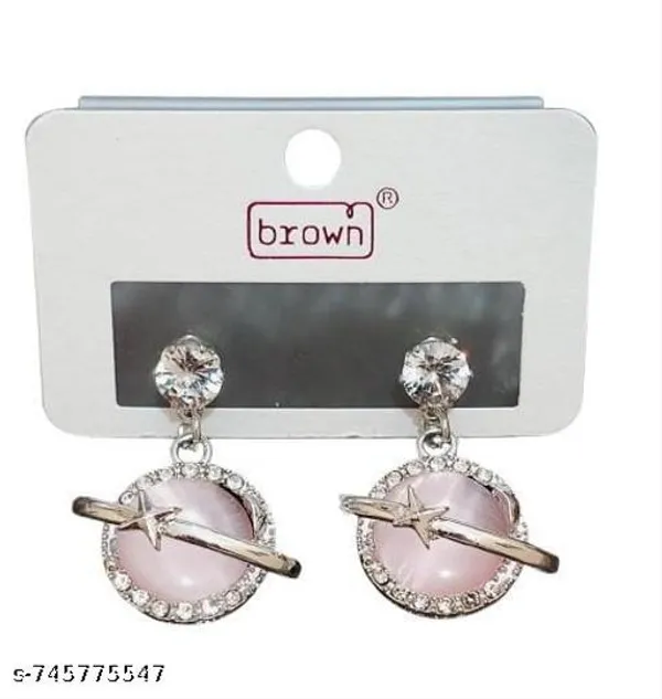 Rose_Gold_Celestial_Saturn_Drop_Earrings_With_Cats_Eye_Stone_And_Crystal_Accents_In_Silver_Tone_Finish
