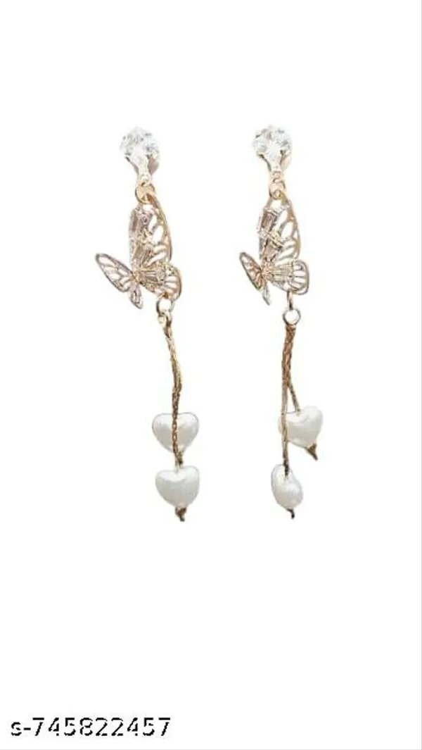 Gold_Butterfly_Dangle_Earrings_With_Heart_Pearl_Accents_And_Crystal_Studs