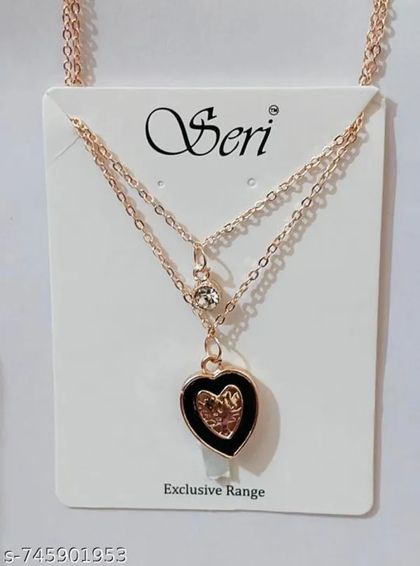 Rose_Gold_And_Black_Exclusive_Rose_Gold_Layered_Heart_Star_Pendant_Necklace_Romantic_Gift_For_Her