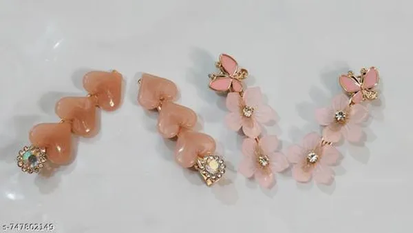 Pink_Decorative_Hair_Clips_For_Wedding_Parties_Stone_And_Pearl_Barrettes_Iridescent_Flower_Petal_Hair_Pins_Pack_Of_4