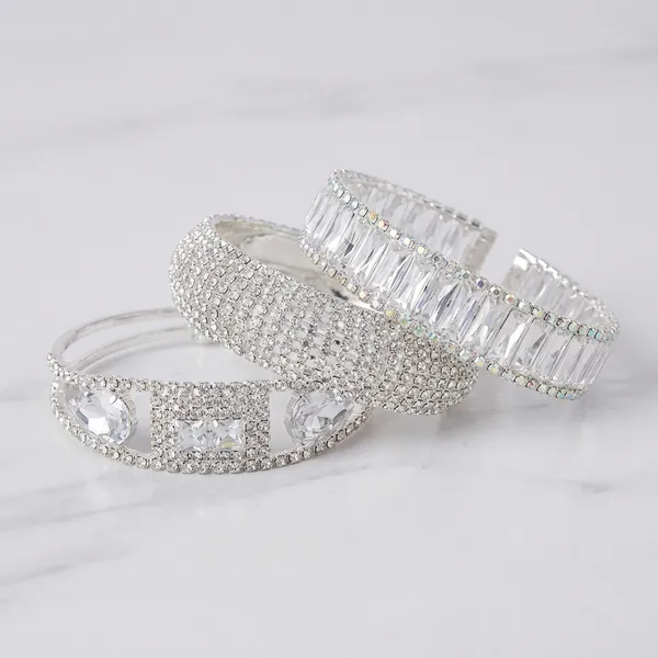 Silver_Geometric_Pave_Baguette_Crystal_Cuffs_Luxury_Bridal_Evening_Wristwear
