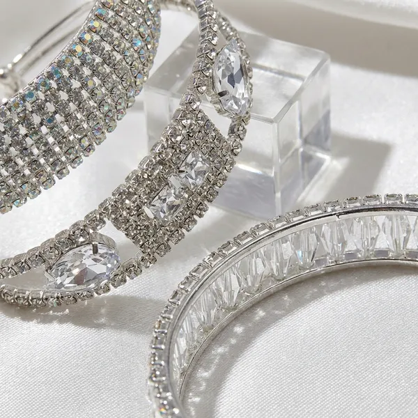 Silver_Geometric_Pave_Baguette_Crystal_Cuffs_Luxury_Bridal_Evening_Wristwear