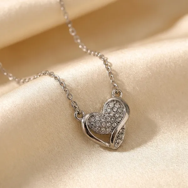 Silver_Art_Sparkling_Crystal_Halo_Pendant_Necklace_Matching_Stud_Earring_Set_Silver_Tone
