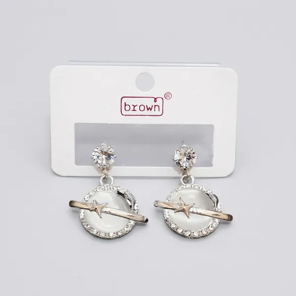 Silver_Celestial_Saturn_Drop_Earrings_With_Cat_Eye_Stone_And_Crystal_Accents_In_Silver_Tone_Finish