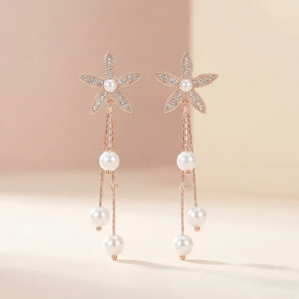 Rose_Gold_Butterfly_Dangle_Earrings_With_Heart_Pearl_Accents_And_Crystal_Studs