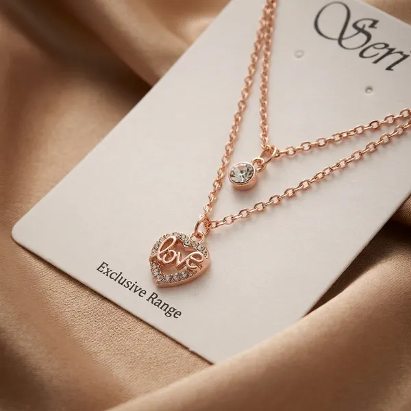 Rose_Gold_Seri_Rose_Gold_Tone_Double_Layered_Necklace_With_Crystal_Solitaire_And_Floral_Pendant