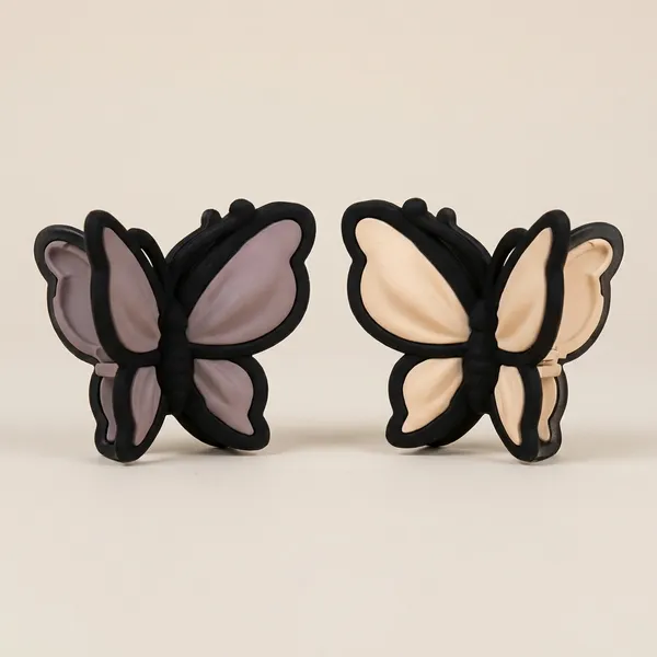 Beige_And_Black_Butterfly_Hair_Accessories_For_Women_Non_Slip_Butterfly_Jaw_Clips_Whimsical_Matte_Hair_Clamps_Set_Of_2