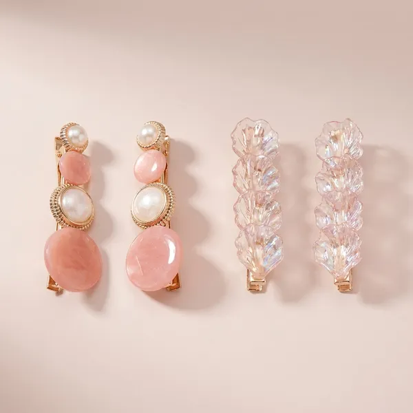 Pink_Decorative_Hair_Clips_For_Wedding_Parties_Stone_And_Pearl_Barrettes_Iridescent_Flower_Petal_Hair_Pins_Pack_Of_4