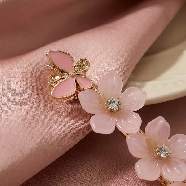 Pink_Decorative_Hair_Clips_For_Wedding_Parties_Stone_And_Pearl_Barrettes_Iridescent_Flower_Petal_Hair_Pins_Pack_Of_4