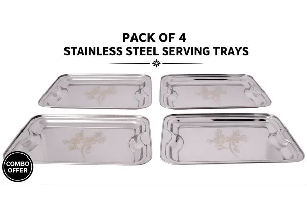 Premium_Stainless_Steel_Serving_Trays_Set_of_4_Elegant_Rectangular_Mirror_Finish_Tray_with_Laser_Floral_Design,_Durable_&_Rust-Proof_Serving_Platter_Set_for_Home,_Kitchen,_and_Gifting