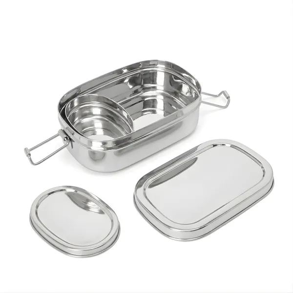 TECHNEGIC_Stainless_Steel_Lunch_Box_for_Office_Men_&_Women,_Steel_Tiffin_Box_for_Kids_School_with_Inner_Sabzi_Container_&_Clip_Lock,_Rust-Free_Bento_Box_for_Food_&_Snacks,_Silver,_650ml