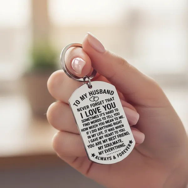 Silver_Stainless_Steel_Anniversary_Key_Chain_For_All