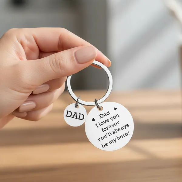 Silver_Stainless_Steel_Key_Chain_I_Love_You_Forever_For_All