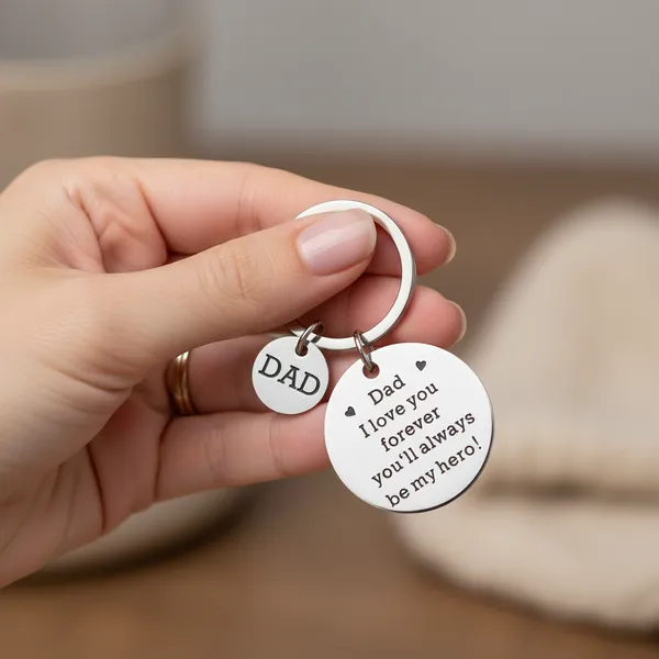 Silver_Stainless_Steel_Key_Chain_I_Love_You_Forever_For_All
