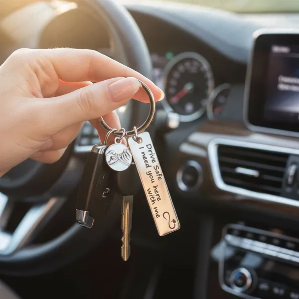 Silver_Stainless_Steel_Drive_Safe_Keychain_With_Initial_Letter_For_All